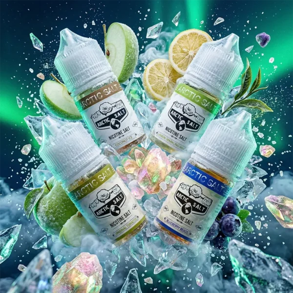 北極鹽煙油 ARCTIC SALT 商品圖 北極鹽煙油 ARCTIC SALT 商品圖,呈現礦物茶香、甜點與果冰調性